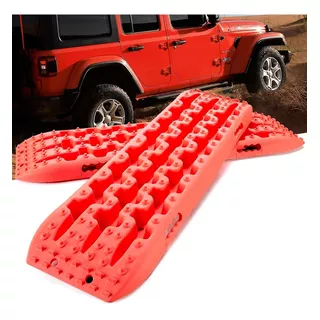 Rampas Recuperacion Rescate Lodo Off Road 4x4 Jeep Atv Utv Color Rojo