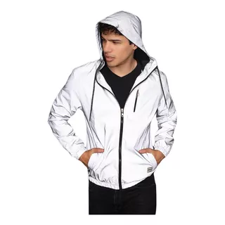 Campera Hombre Rompeviento Reflectivo Impermeable