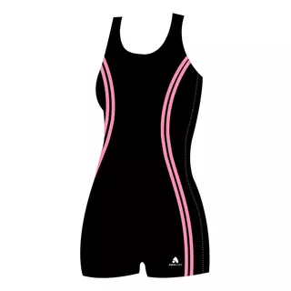 Traje De Baño Dama Side Binding Jammer Negro/rosa