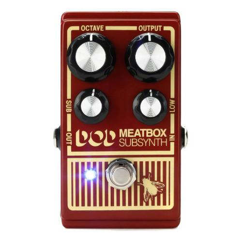 Pedal de efectos para guitarra sintetizadora Digitech Dod Meatbox, color rojo