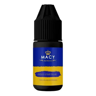 Cola Macy Gold Para Alongamento De Cílios Fio A Fio 3ml Cor Preto