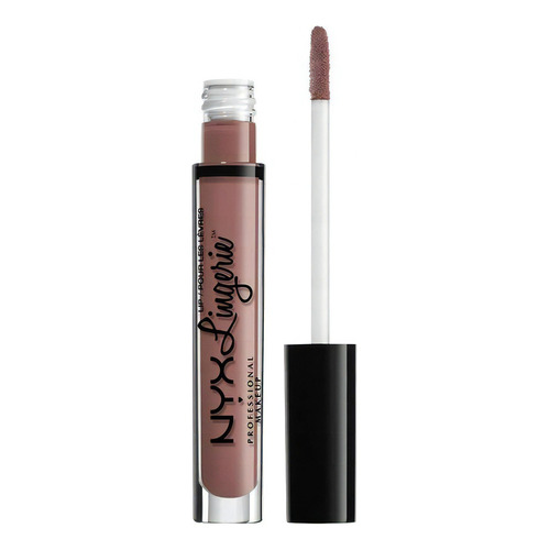 Labial Liquido Mate Nude Lingerie Liquid Lipstick Nyx 4 Ml Acabado Matte Talle - Color Bustier