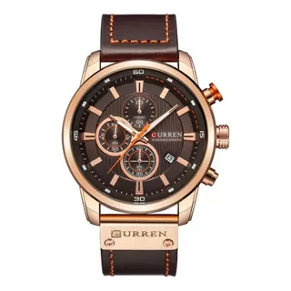 Reloj Curren 8291 Para Hombre Elegante De Lujo Color De La Correa Dorado