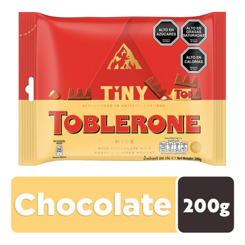 Toblerone Chocolate Leche Bolsa Mini 200 Grs