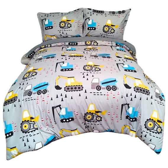 Cubrelecho Niños Cama Sencilla + Funda Cojín