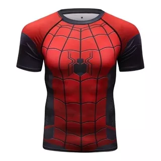 Playera Camisa Spiderman Hombre Araña Marvel Avengers Licra