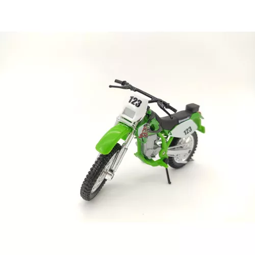 Miniatura Moto Trilha Kawasaki Klx250sr Motinha Ferro Maisto