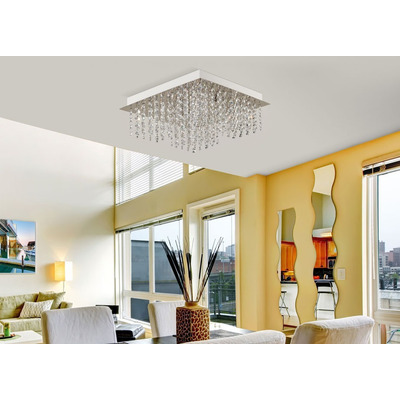 Plafon Lluvia De Cairel 4 Luces Tina Con Led Incluido Rd