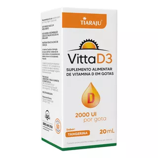 Vitamina D3 Em Gotas 2000 Ui Tangerina 20 Mltiaraju