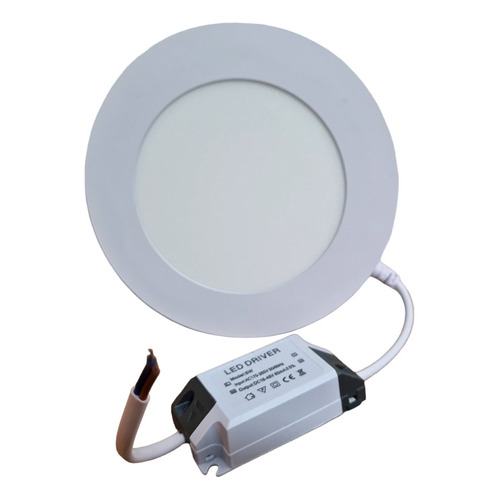 Panel Plafon Led Embutir 6w Redondo Luz Led Techo Fría