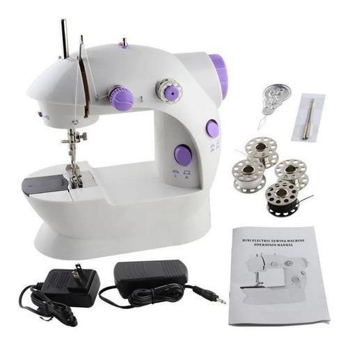 Maquina De Coser Portátil Mini Sewing Machine 4 In1 Color Blanco 110V/220V