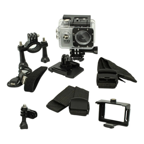 Camara Deportiva Sumergible 30 Mts Accesorios + Memoria 32gb