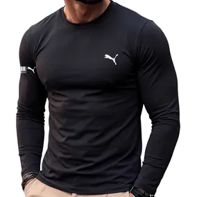 Camiseta Puma Térmica Manga Longa Proteção Uv 50+ Masculina