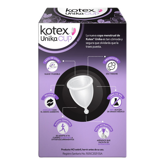 Copa Menstrual Kotex Unika Cup Grande