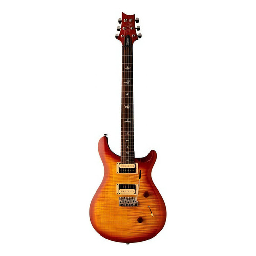 Guitarra eléctrica PRS Guitars SE Custom 24-08 de caoba 2021 vintage sunburst con diapasón de palo de rosa
