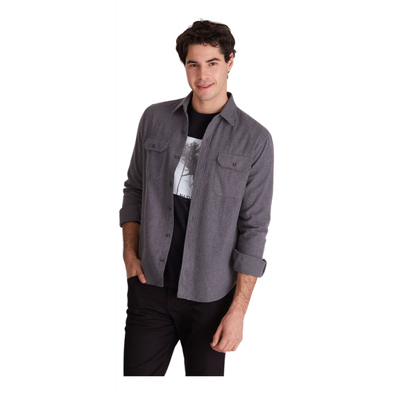 Camisa Macowens Leñadora Gris Hombre 42171034