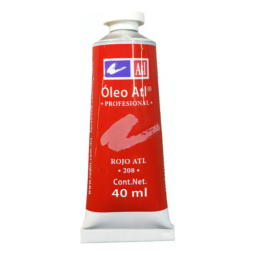 Oleo Atl T-14 Tubo De 40 Ml Color A Escoger Pintura Color del óleo 208 Rojo ATL