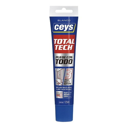 Pegamento Total tech Ceys TOTAL TECH color blanco de 290g no tóxico