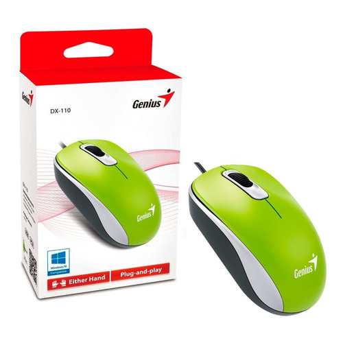 Mouse Genius  DX-110 USB verde primavera