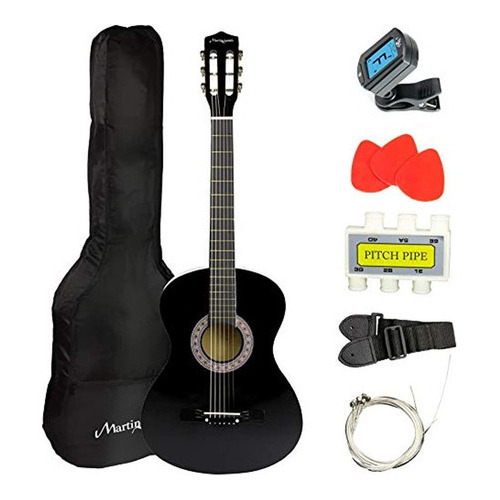 Martin Smith W38bk Guitarra Acustica Unidades Color Negro