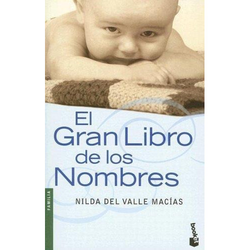 Gran Libro De Los Nombres, El, De Del Valle Macias, Nilda. Editorial Booket, Tapa Tapa Blanda En Español
