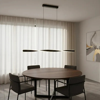 Lampara Colgante Dexor Led Cct Diseño Negro Ldf41024-n Negro