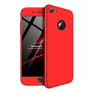 Gkk Carcasa Para iPhone 7 / iPhone 8 360° Color Roja