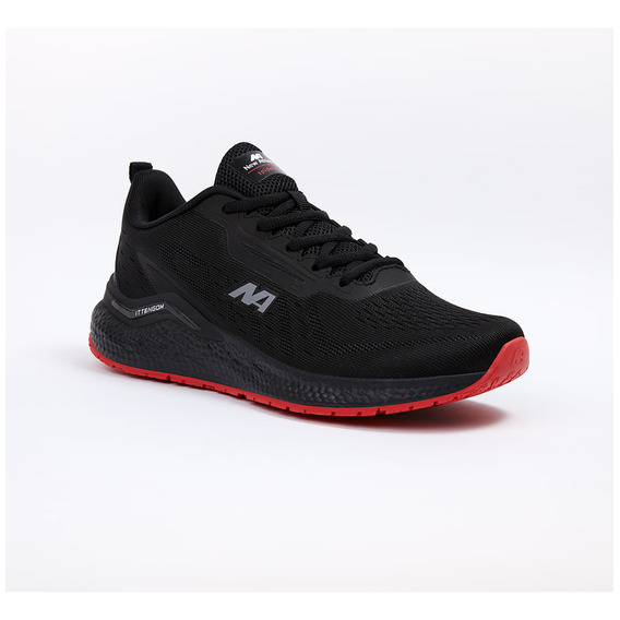 Zapatillas New Athletic Running Ittengom48 Negro Con Rojo Pa