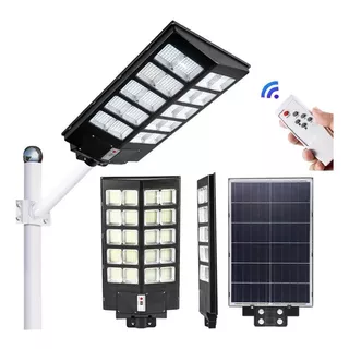 Lámpara Led Solar Luminaria Suburbana Alumbrado Publico1000w Color Negro