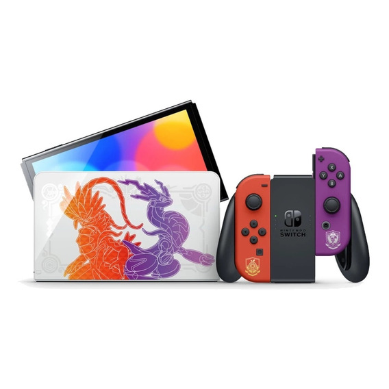 Nintendo Switch Oled Consola Scarlet & Violet Edition  Xuy