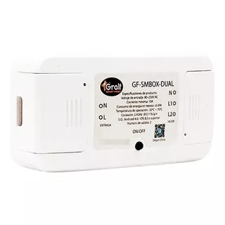 Interruptor Inteligente Wifi Smart 10a Con 2 Salidas Dual