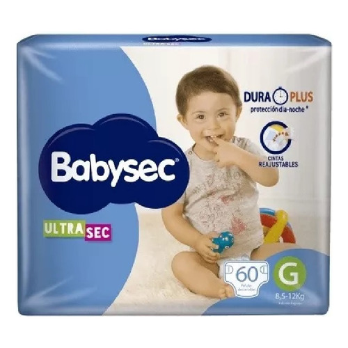 Babysec Ultra G 8.5 a 12kg paquete 60 unidades