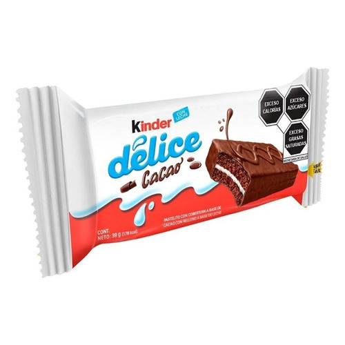 Pastelito Kinder Délice Cacao 39g