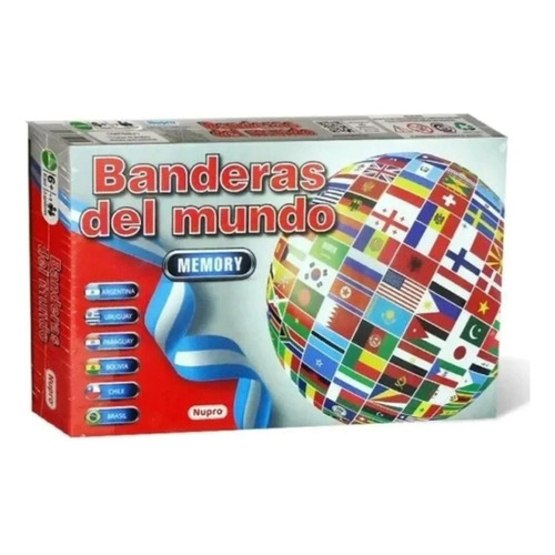 Juego Banderas Del Mundo Memory Nupro - Art. 2000