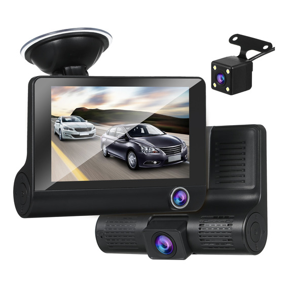 Cámara Para Automóvil 1080p Hd Dashcam Con Pantalla De 4in