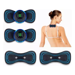 2 Pcs Mini Masajeador Eléctrico Parche Body Cuello Muscular