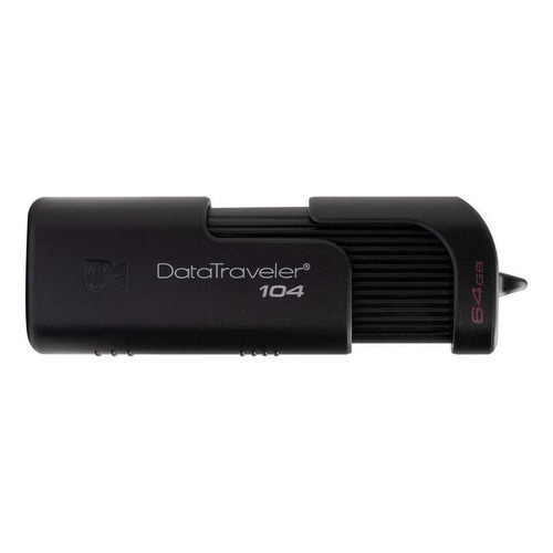 Memoria USB Kingston DataTraveler 104 DT104 64GB 2.0 negro