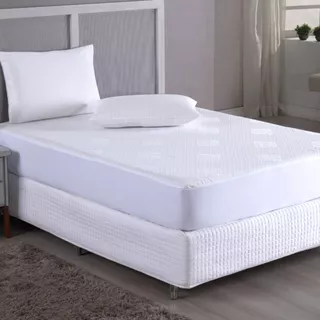 Protetor Colchão Cama Solteiro Box Impermeável Luxo Branco