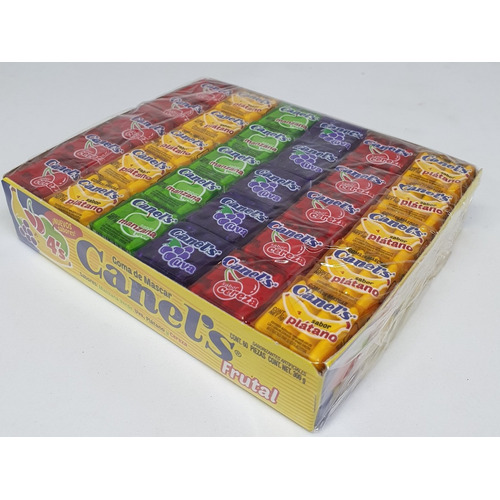 Goma De Mascar Canels Sabor Frutal Caja Con 60 Pzas