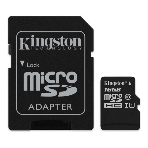 Tarjeta de memoria Kingston SDCS/16GB Canvas Select con adaptador SD 16GB