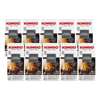 Pack 100 Cápsulas Kimbo Espresso Intenso 10x10 Compatibles 