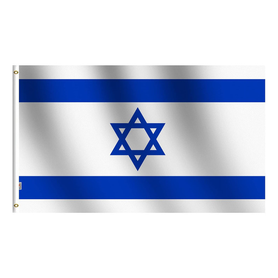 Bandera De Israel De Doble Cara, 3 X 5 Pies, Nueva, Poliéste