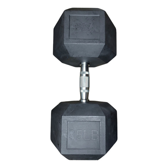 Mancuerna Hexagonal 95 Lbs Wod Pro Crossfit Gym Color Negro