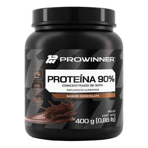 Proteína De Soya 90% sabor Chocolate 400 G Prowinner