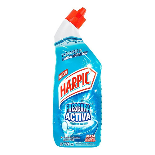 Limpiador De Baño Harpic® Frescura Activa F. Del Mar 750 Ml