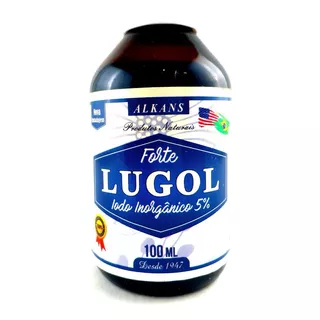 Solução De Lugol Inorgânico 5% 100ml Vidro Conta Gotas
