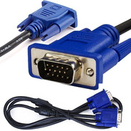 Cable Vga Monitor Doble Filtro Macho Macho Proyector Lcd Pc
