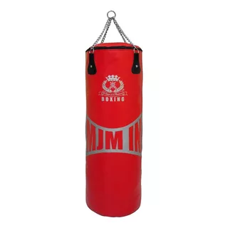 Costal Saco Cadena Box Mma Kick Boxing 90cm Mjm In Color Rojo