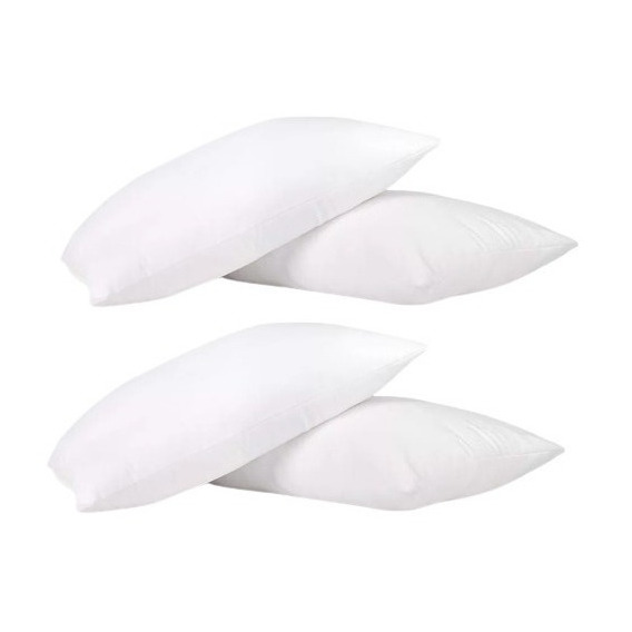 Almohadas Siliconadas Antialérgicas Fina Grande Pack X 4 U