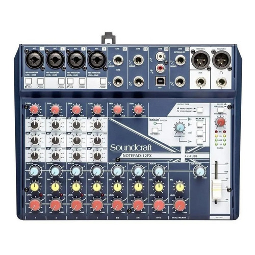 Consola Soundcraft Notepad-12FX de mezcla 120V